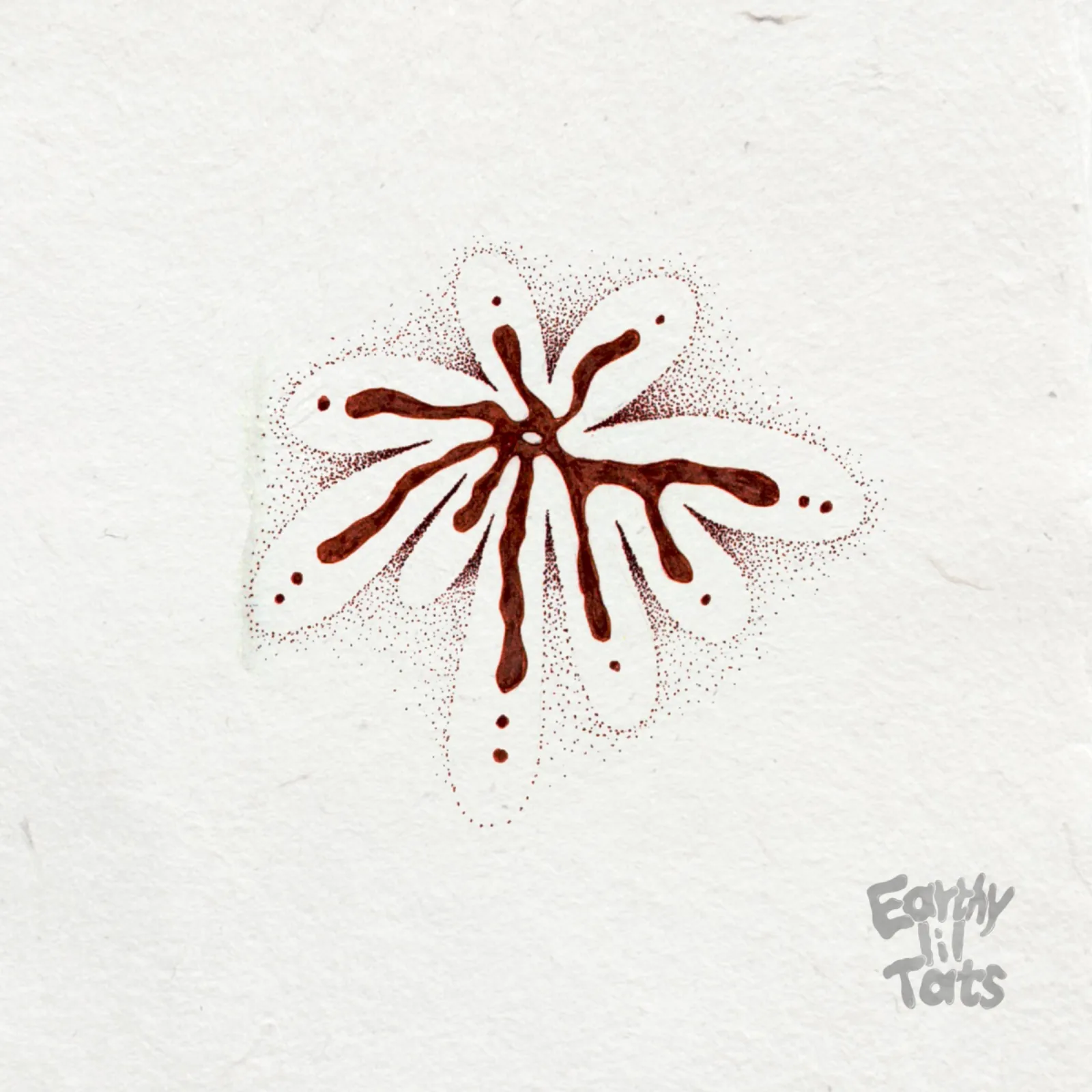 Flash design: Negative Space Flower