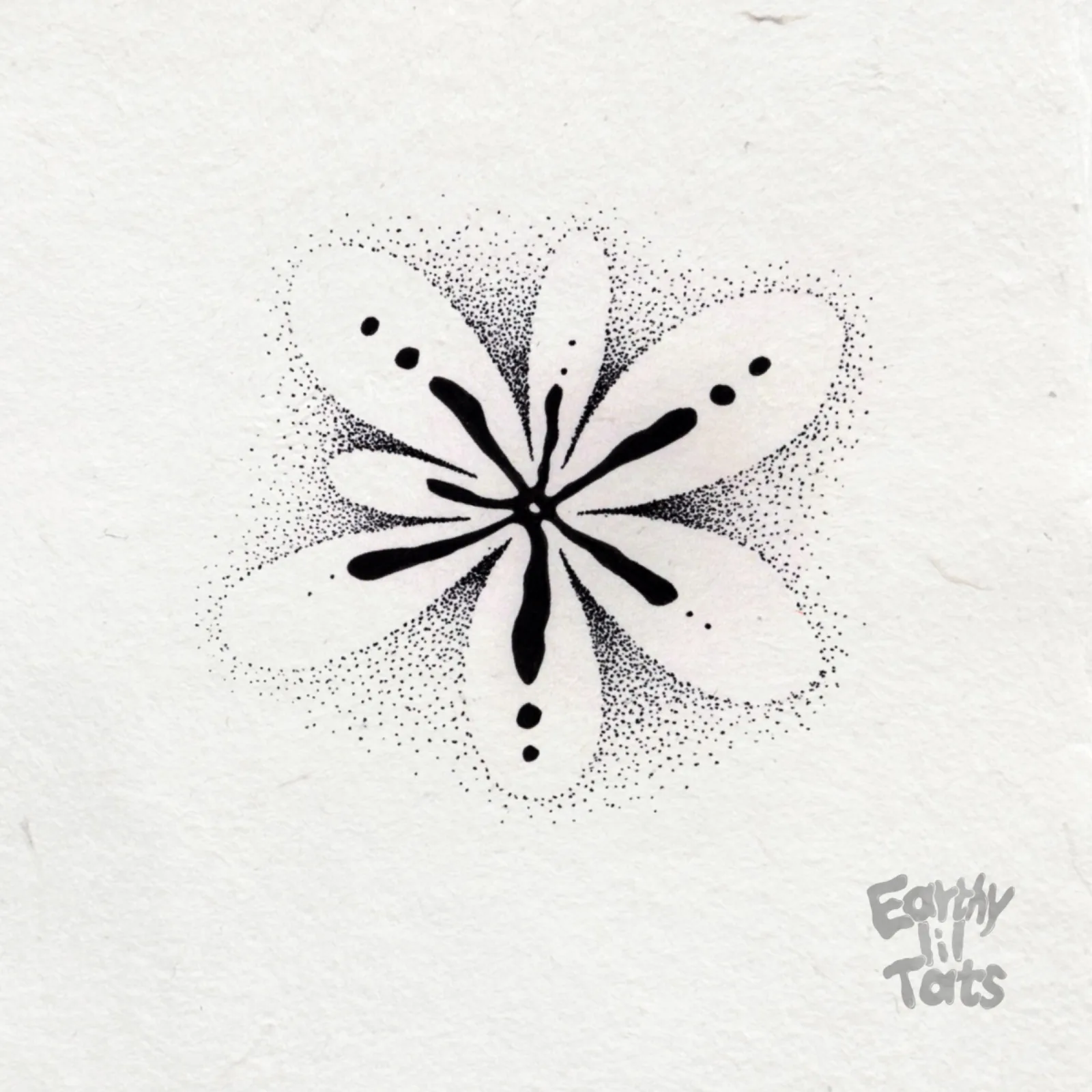 Flash design: Negative Space Flower