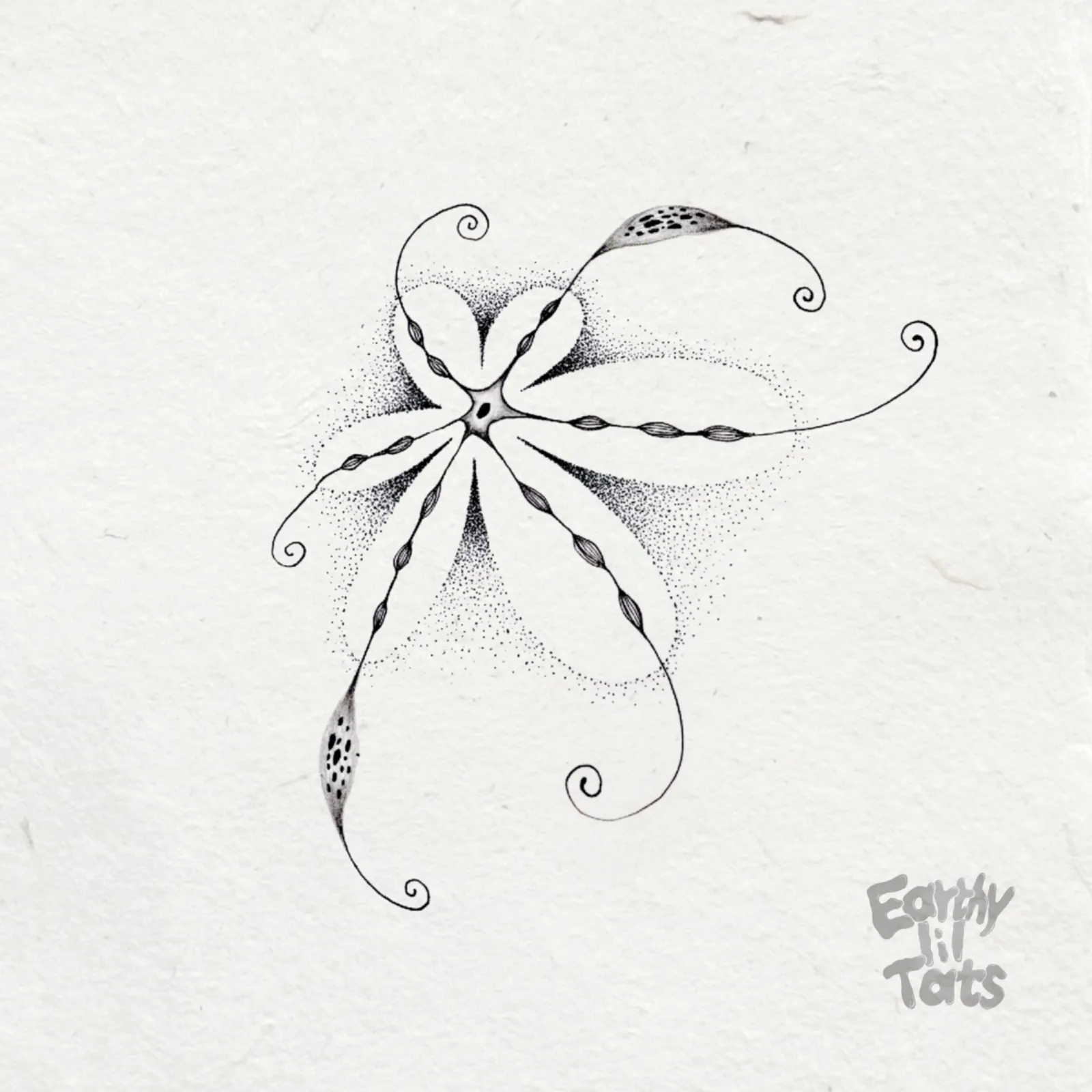 Flash design: Negative Space Flower