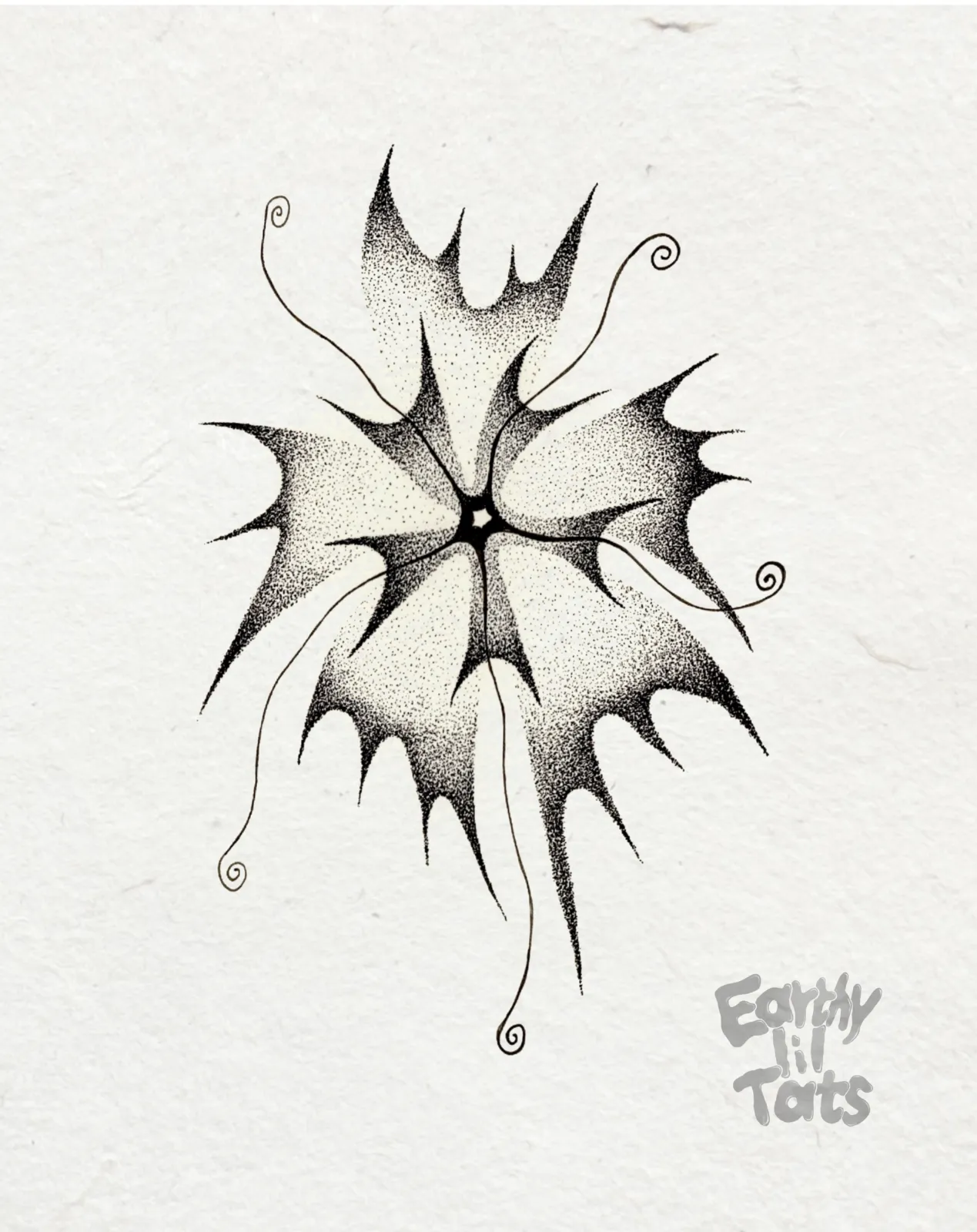 Flash design: Negative Space Flower